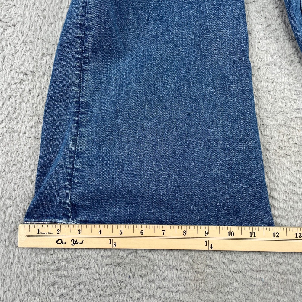 American Eagle Jeans Womens 16 Short Blue Curvy Super High-Rise Flare Stretch - Picture 6 of 10